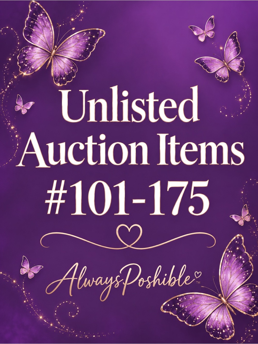 #101-175 - Poshmark LIVE Auction:  (DATE) with AlwaysPoshible